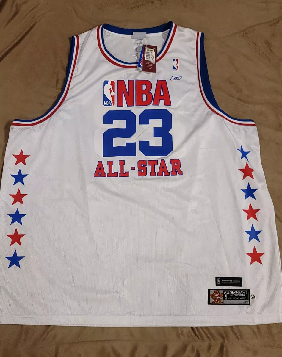 2003 ALL-STAR JORDAN #23 Retro White NBA Jerseys