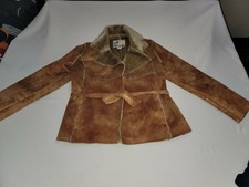 Kenzie Women's Size 10 Faux Suede Coat Guc