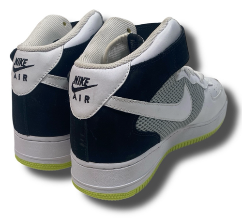 2x LEFT SHOE PAIR sz 9 Nike Air Force 1 Mid White Green 2007 315123-112 Amputee - Picture 6 of 14