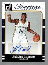 2016-17 Donruss Signature Series #30 Langston Galloway Autograph