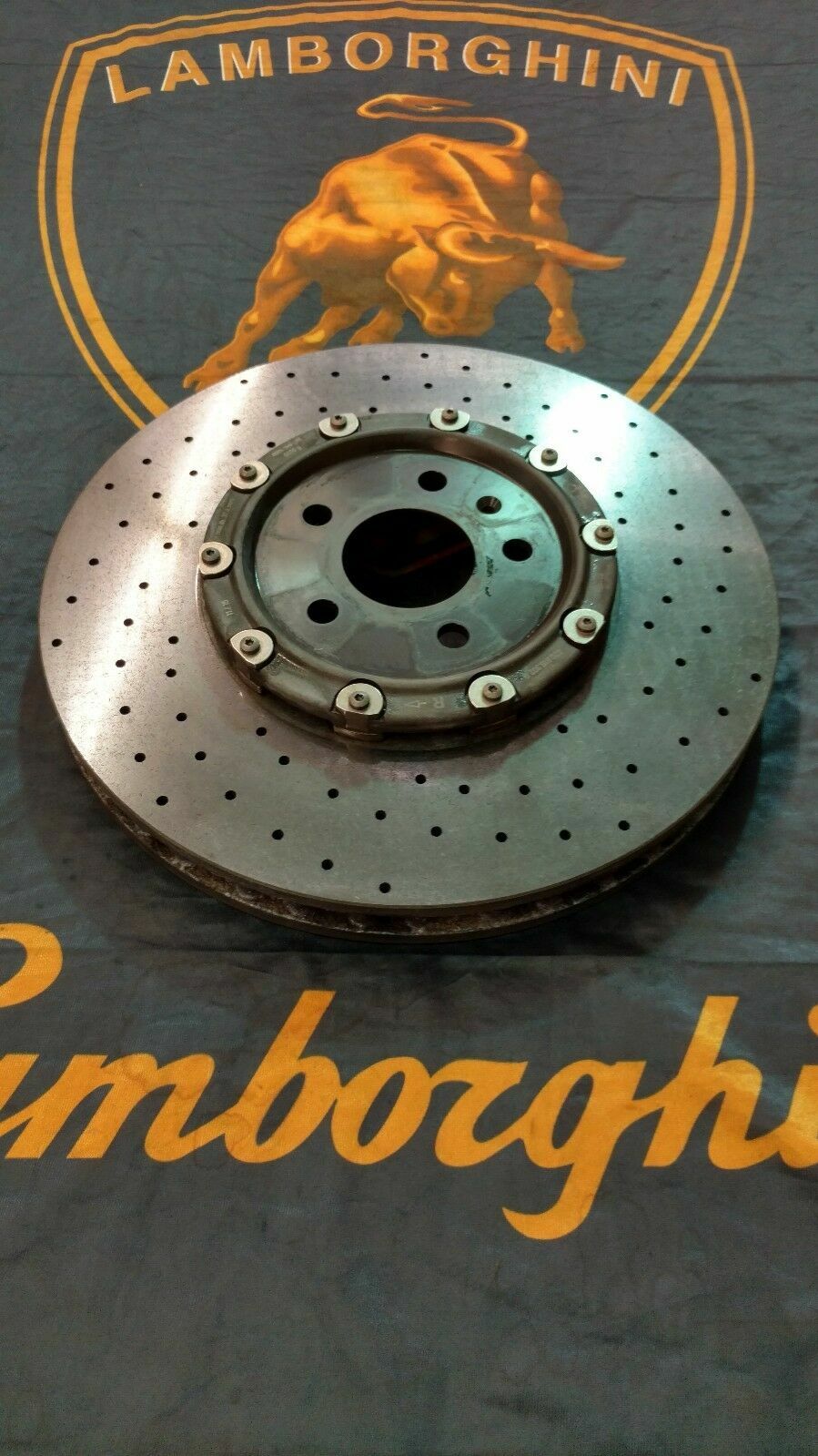 LAMBORGHINI HURACAN GALLARDO LP560 R8 FRONT RIGHT CERAMIC BRAKE 420615302G OEM 1