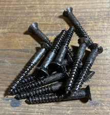Antique Screws Flat Head Slotted #14 X 2 Steel American Made