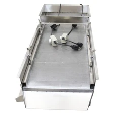 Two Motors Single-layer Stainless Steel Linear Vibrating Screen 2mm Mesh Sifter