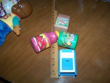 FISHER PRICE FUN LITTLE TIKES FOOD  CHOC MILK  RED JUICE  CORN  BLUE MAILBOX