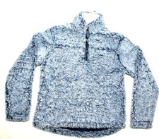 CUDDLY SHERPA KID'S QUARTER ZIP PULLOVER COLOR: INDIGO VARIETY SIZE NEW