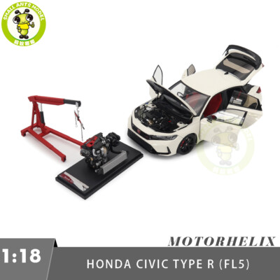 1/18 Motorhelix Honda CIVIC Type R FL5 White Diecast Model Toy Car