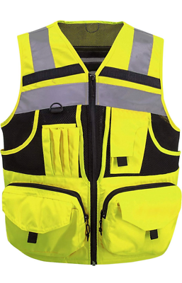 #ad 3M Reflective Stripes Safety Vest Workwear For Men And Women Hi Vis Vest $45.89