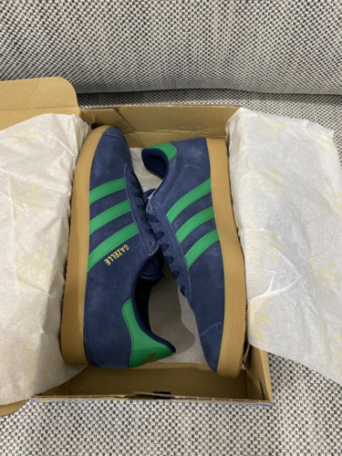 Adidas Gazelle Collegiate Navy / Green / Gum US 10 - Picture 2 of 8