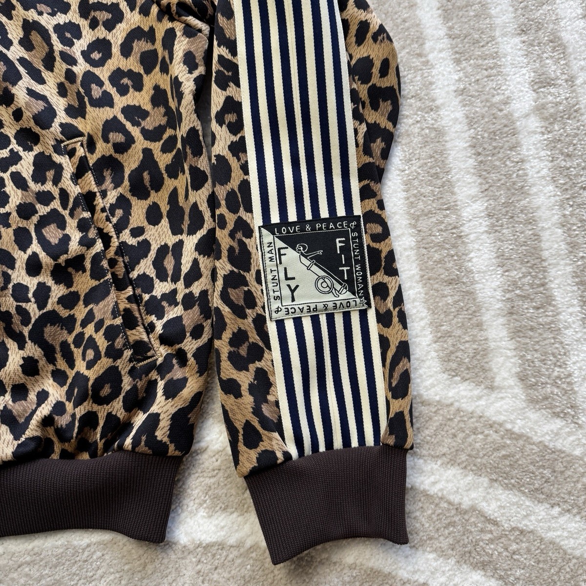Kapital Smooth Jersey Leopard レオパード Kapital Smooth Jersey Leopard Track JKT size 3 US L Made In Japan