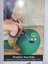 Funny Potty Putter Toilet Time Golf Game Mini Golf - Great Father s Day Gag Gift