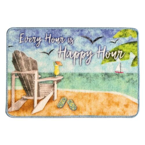Indoor Doormat Mat-Non-Slip Mat 16"x24" Printed Area Rug Door 24"x16" Beach - Bild 7 von 7