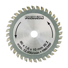 PROXXON Carbide tipped saw blade for FKS/E, FET & KGS 80, 36 teeth, #28732