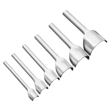 6PCS Half-Round Leather Craft Tools Belt End Cutter Leather Strap Punch Tool