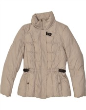 Geox Womens Respira Padded Jacket Uk 12 Medium Grey Polyester Bf01
