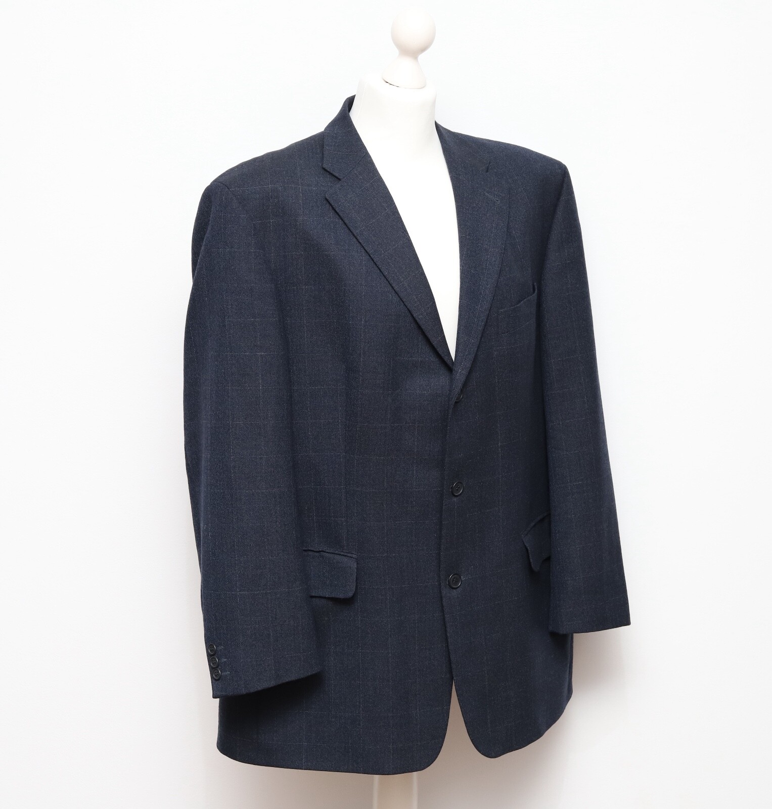Blazer vintage da uomo blu navy Yves Saint Laurent taglia 58