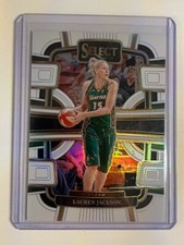 LAUREN JACKSON 2024 Panini Select WNBA Concourse WHITE Prizm /99 qty