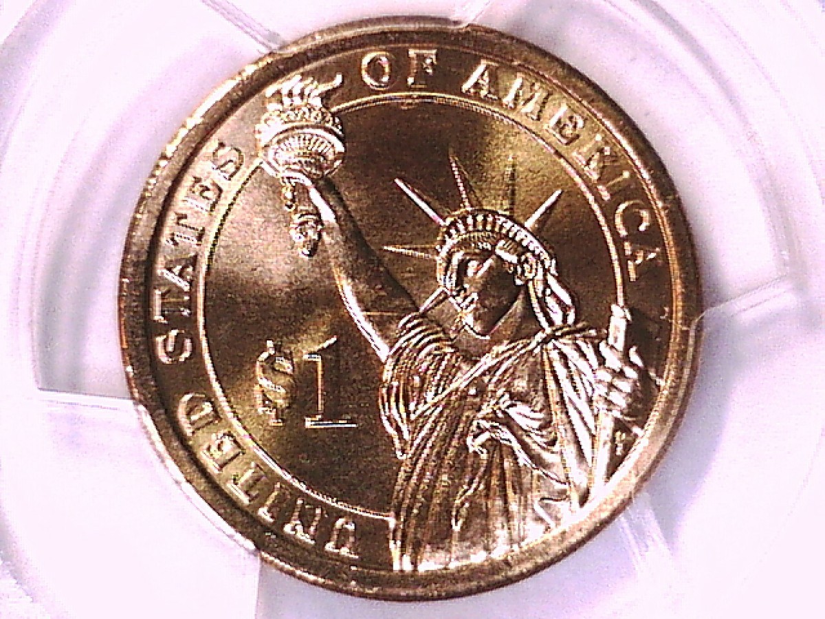 2008 P John Quincy Adams Presidential Dollar PCGS MS 66 Position B