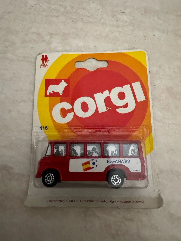 Pullman autobus Corgi Toys mondiali di calcio Spagna 1982 nuovo da collezione - Immagine 4 di 4