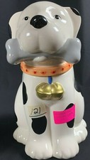 VINTAGE CERAMIC DOGGIE COOKIE JAR KING FONG P...