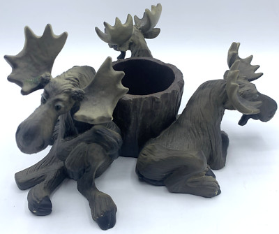 Bearfoot Moose Trio Holder Big Sky Carvers