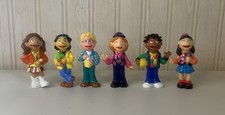 Set of 6 Vintage 1990s PBS Kids The Puzzle Place 3  Figures