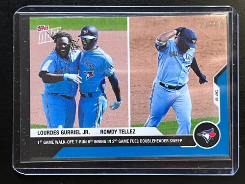 2020 Topps Now 133 Lourdes Gurriel Jr. / Rowdy Tellez