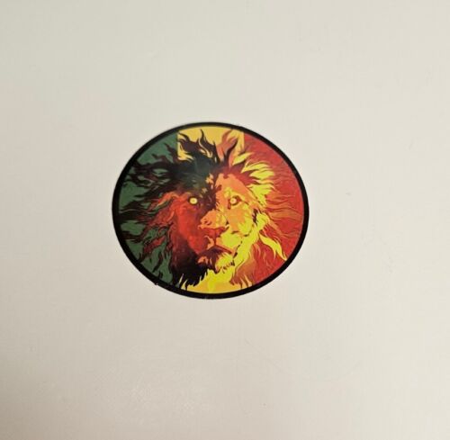 Reggae Lion Laptop Sticker / Rustafarian Album Cover Skateboard Decal  - Zdjęcie 1 z 4