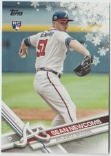 2017 Topps Holiday #HMW3 Sean Newcomb RC - Atlanta Braves