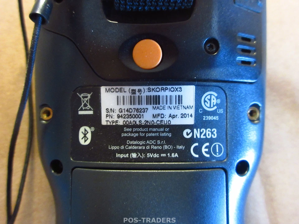 Datalogic SKORPIOX3 Hand Held Laser Barcode Scanner Mobile Computer - WLAN, BT - Bild 4 von 4