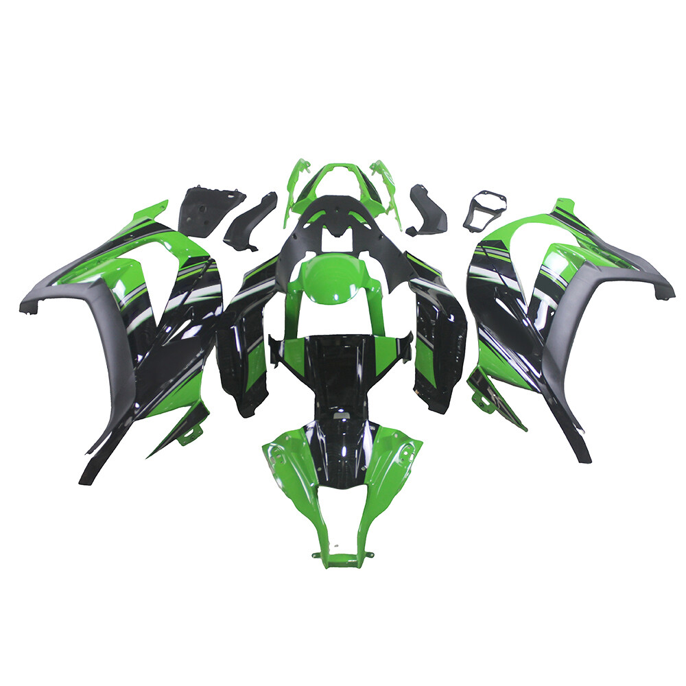 For Kawasaki Bodywork Green ABS Plastics Fairings Cowl Kit