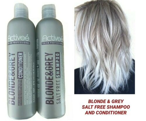 ACTIVEE BLONDE & GREY SHAMPOO + CONDITIONER HYDRATION & DEEP PROTECTION 16 FL.oz - Picture 1 of 7