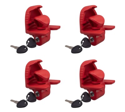 4Pk Keyed Alike Heavy Duty Trailer Coupler Lock - Fit 1-7/8'', 2'' & 2-5/16''