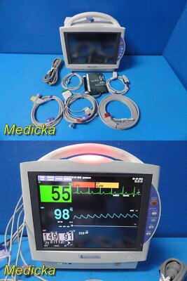 Nihon Kohden BSM-6501A Monitor W/ AY-651P Module & NEW Patient Leads ~ 37202