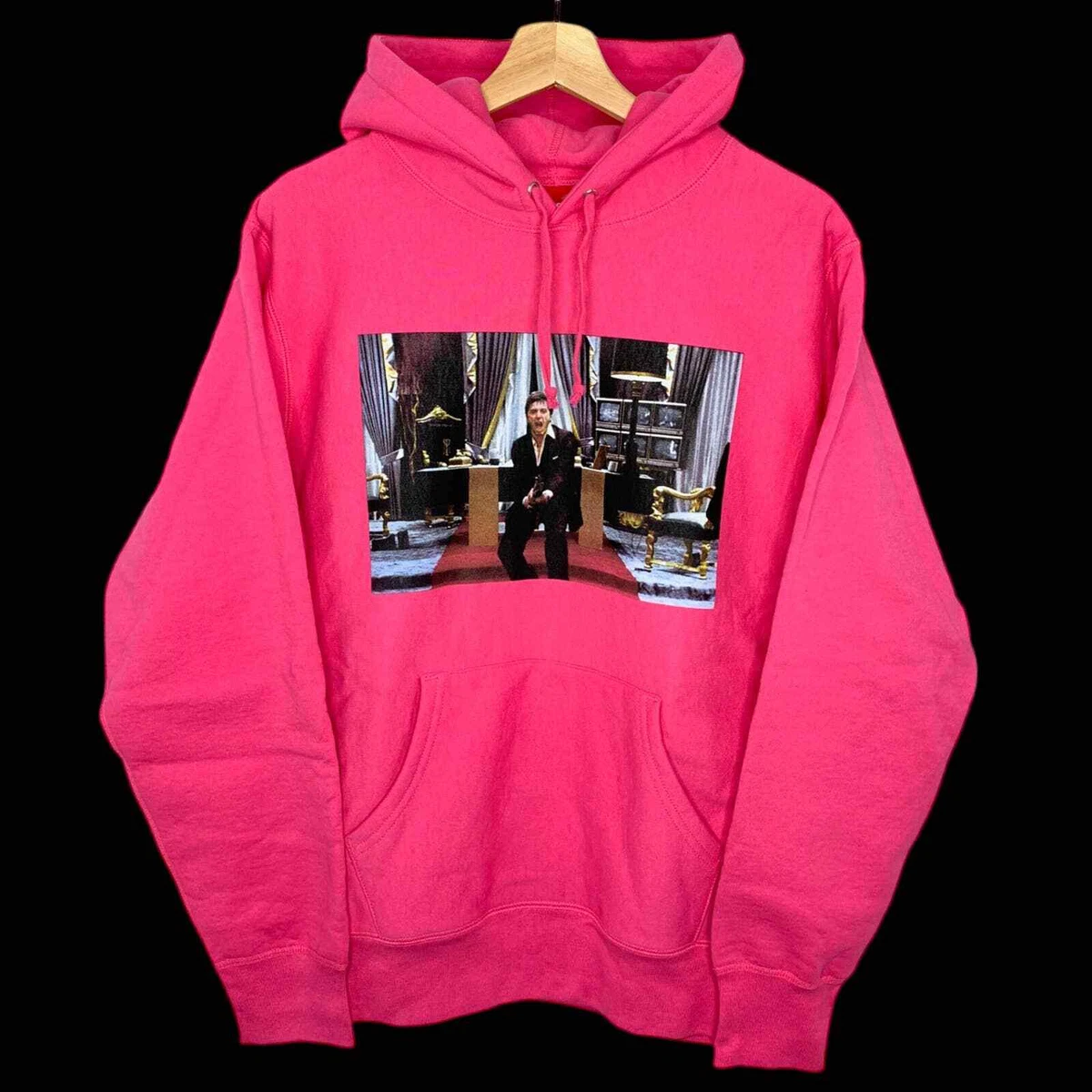 Supreme scarface hoodie clearance pink