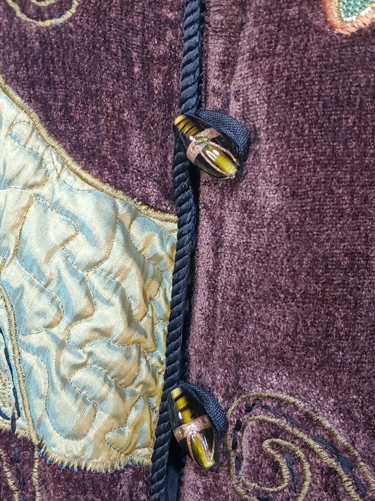 Indigo Moon Artsy Tapestry Patchwork Jacket Blaze… - image 4