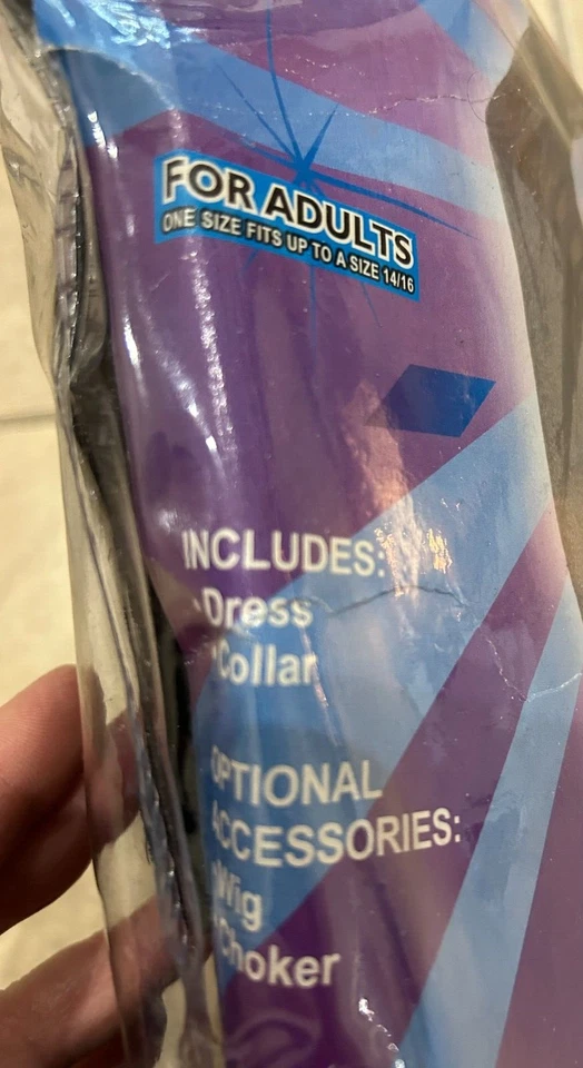 Vestido y Cuello Negro Seductora Gótica Mujer Disfraz 14-16 Foro NUEVO Foto 2 de 2