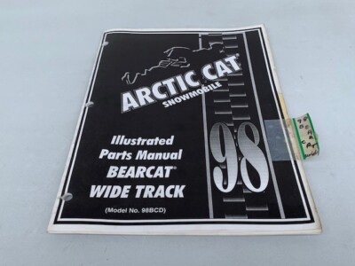 1998 Arctic Cat BEARCAT WIDETRACK WT PRINTED Parts Manual Original Parts Book