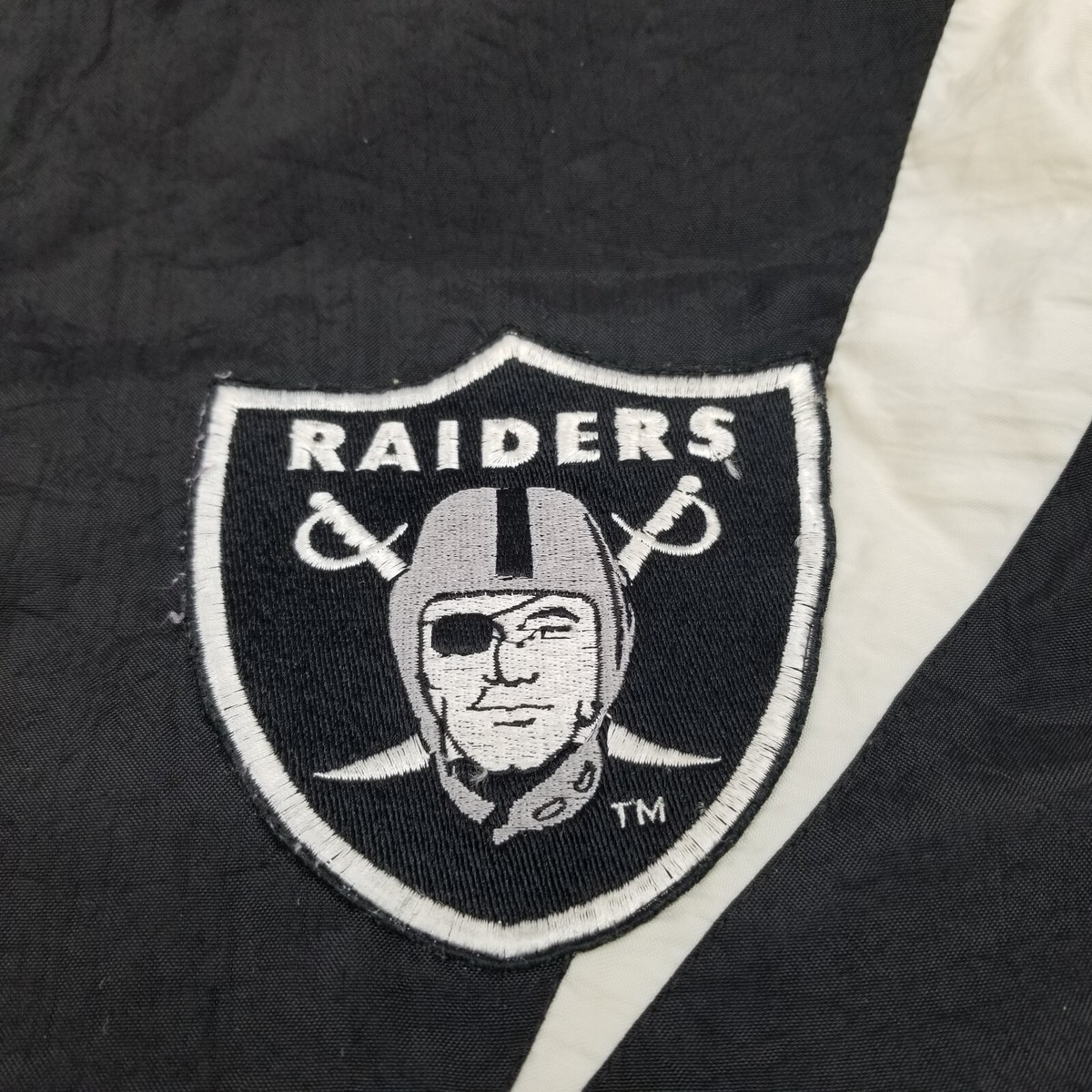 Vintage 90s Apex LA Oakland Las Vegas Raiders Shark Tooth Full Zip