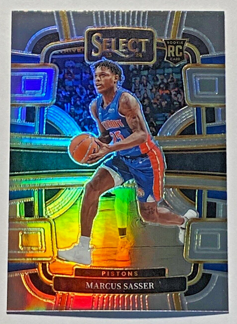 2023-24 Panini Select Basketball #70 MARCUS SASSER RC Concourse Silver Prizm