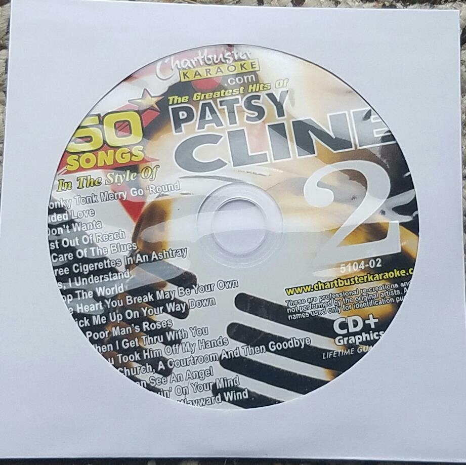 patsy cline 3 cigarettes in an ashtray lyrics PATSY CLINE KARAOKE CDG COUNTRY CLASSICS CHARTBUSTER 5104-02 HONKY TONK  BLUES