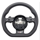 Audi A3 8V S standard semi perforated leather large paddle steering wheel