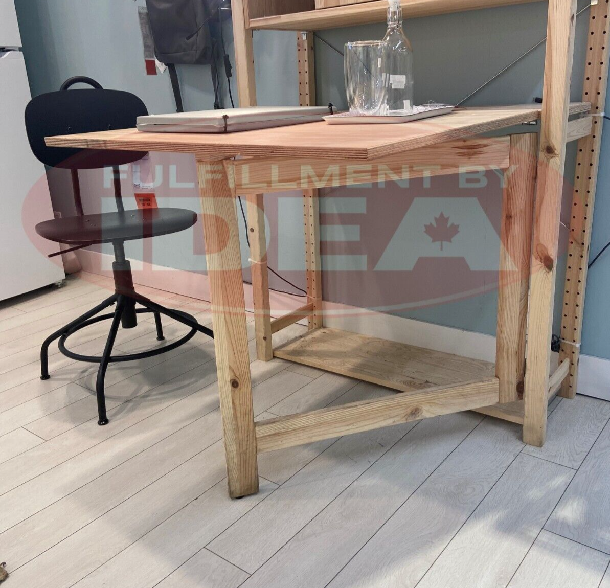 New IKEA IVAR Pine Foldable TABLE ONLY (31 ½x11 ¾-35 ⅞