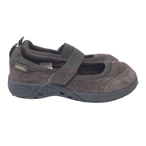 Merrell Jungle Moc Sport Mary Jane Girls Brown Suede Mary Jane
