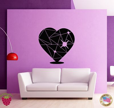 Wall Stickers Vinyl Decal Heart Love Romantic Decor For Couple (z1753 ...
