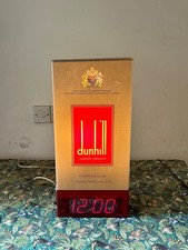 RARE Vintage Dunhill Light Up Clock Advertising Shop Display