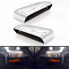 Chrome Mirror Covers Top Half Trim 2 Piece Set FOR 2009-2014 Ford F-150