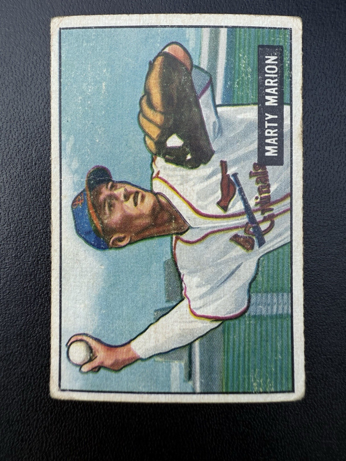 1951 Bowman - Marty Marion #34 Cardinals Vintage Baseball Card *READ*