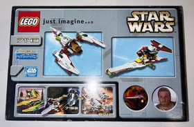 2002 LEGO Star Wars Jedi Starfighter 7143 Set MISB. Retired Starship!