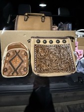 Western Shoulder Bag Embossed Studded with conchos