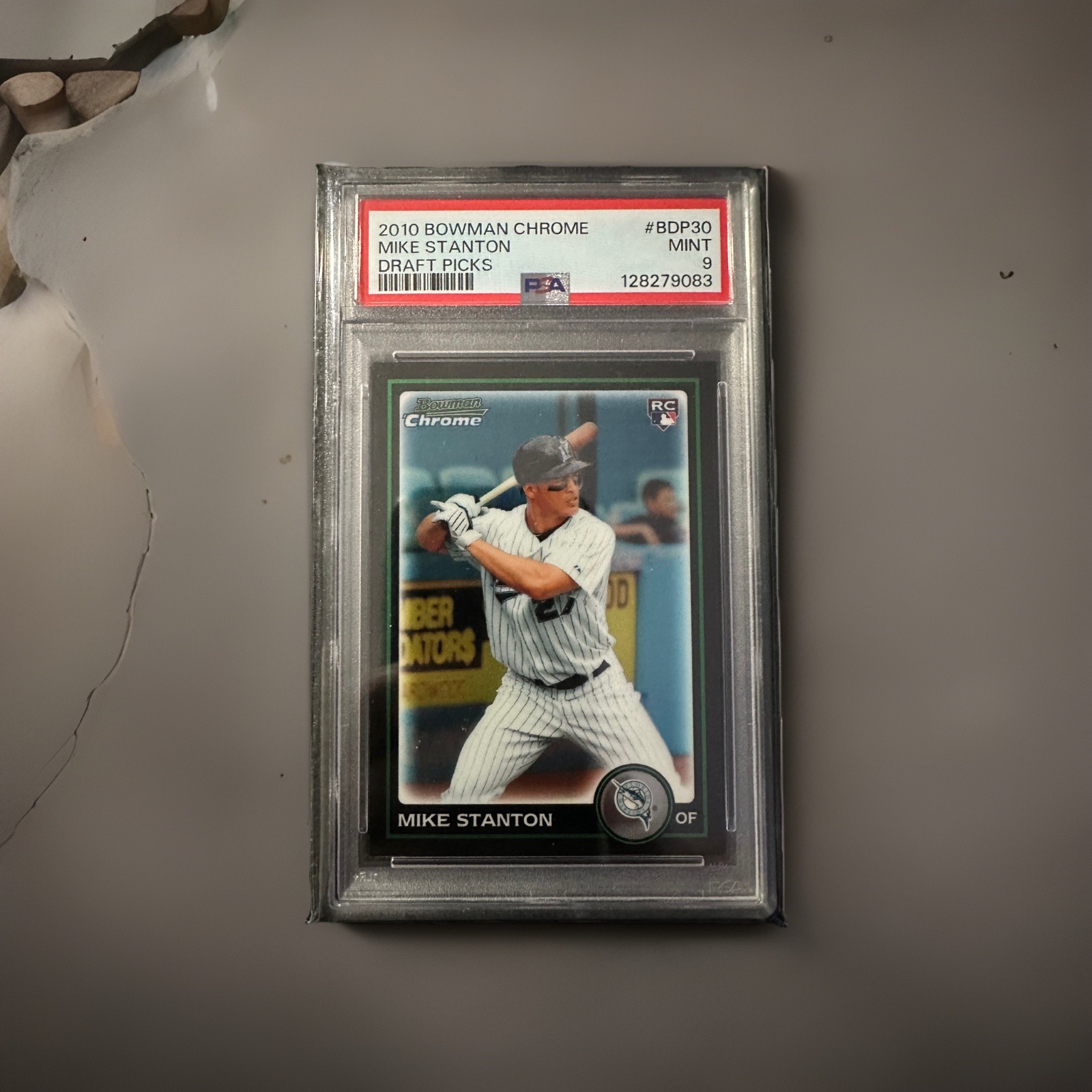 2010 Bowman Draft Chrome Refractor Giancarlo Mike Stanton #BDP30 PSA 9 Rookie RC